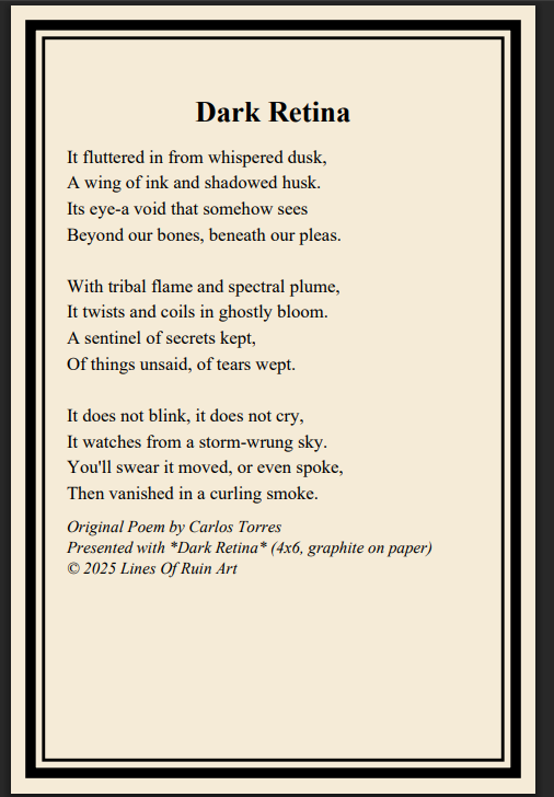 "Dark Retina" 4x6 Framed Art Print