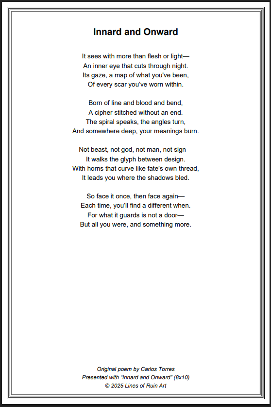 "Innard And Onward" 5x7 Framed Art Print