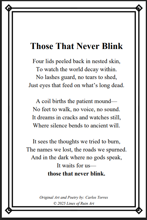"Those That Never Blink" 4x6 Framed Art Print