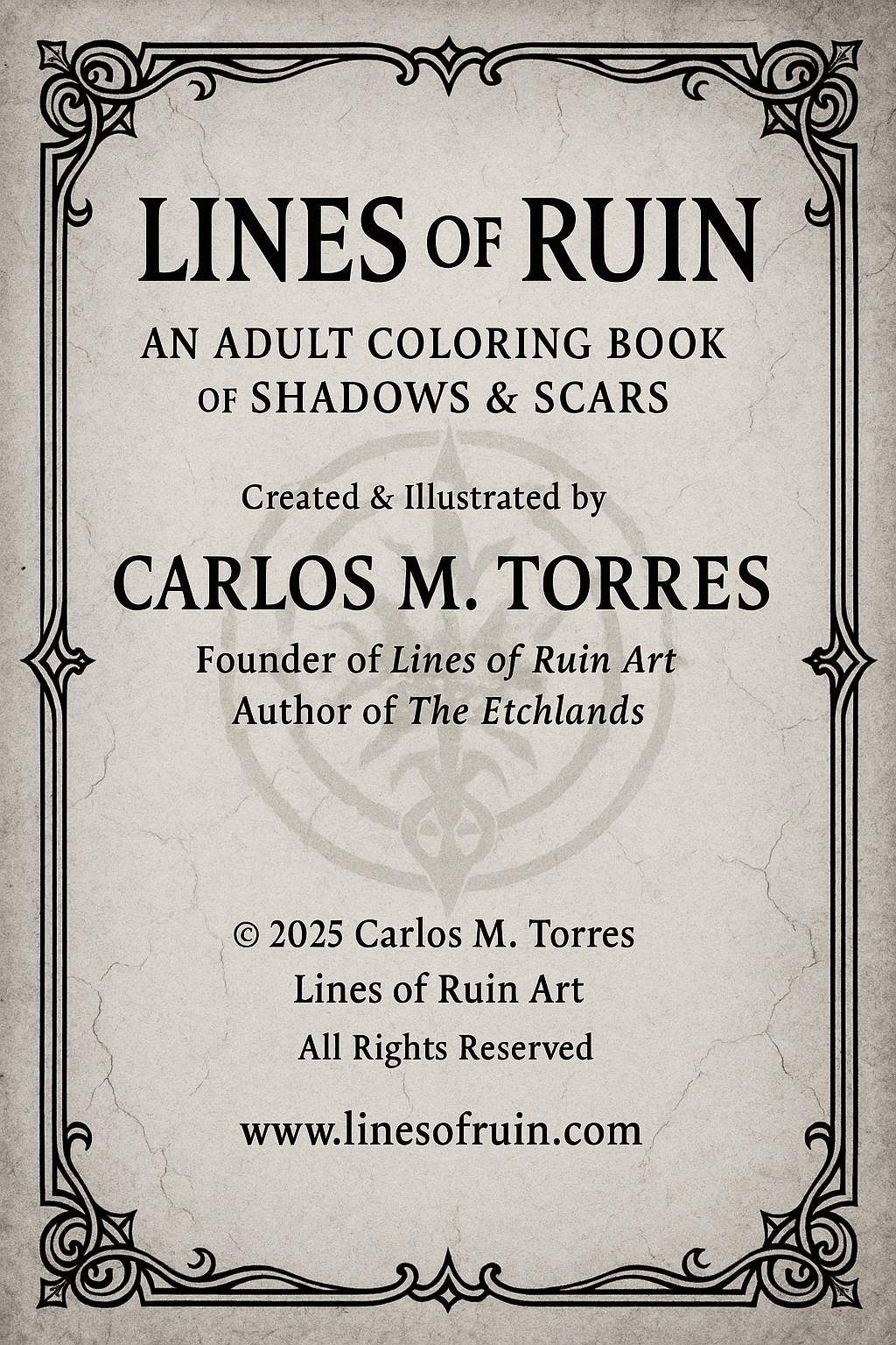 Shadows To Color- An Adult Coloring Journey Into Darkness And Ruin