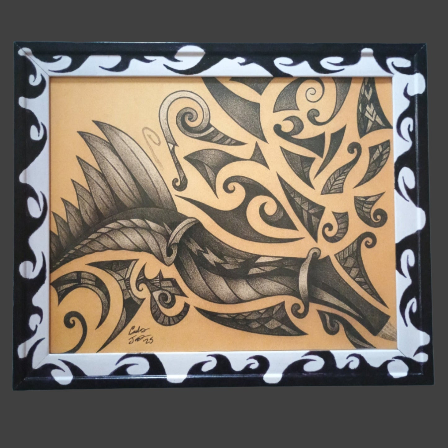 "Carved In Pain And Ash" 8x10 Framed Art Print