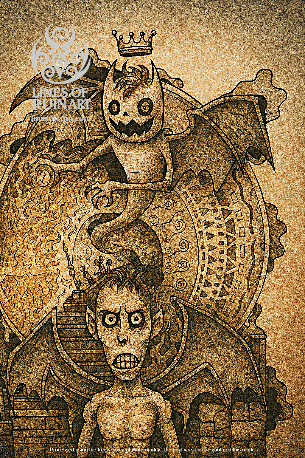 "The Crowned Hunger" Art Print