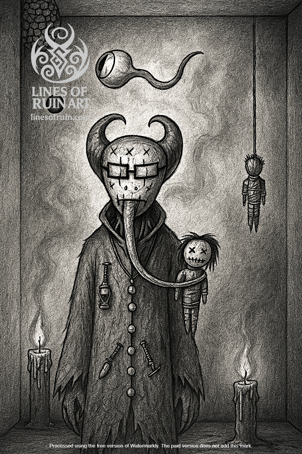 "Stitched From Sins" Art Print