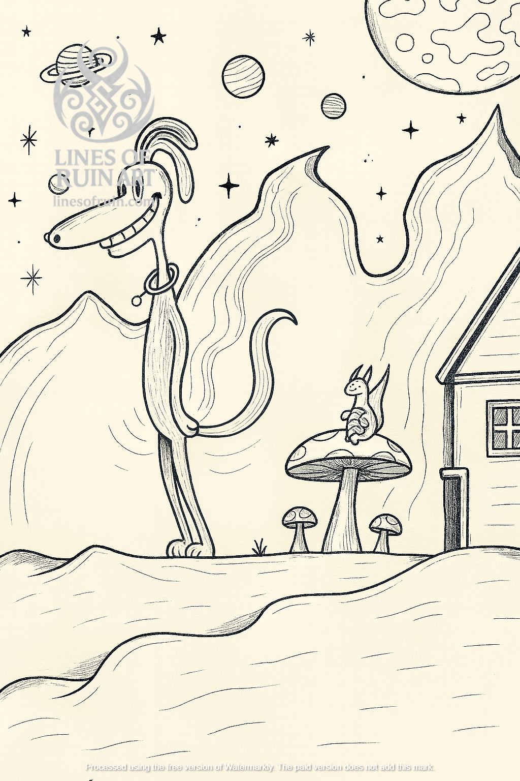 "Space Dogg" Art Print