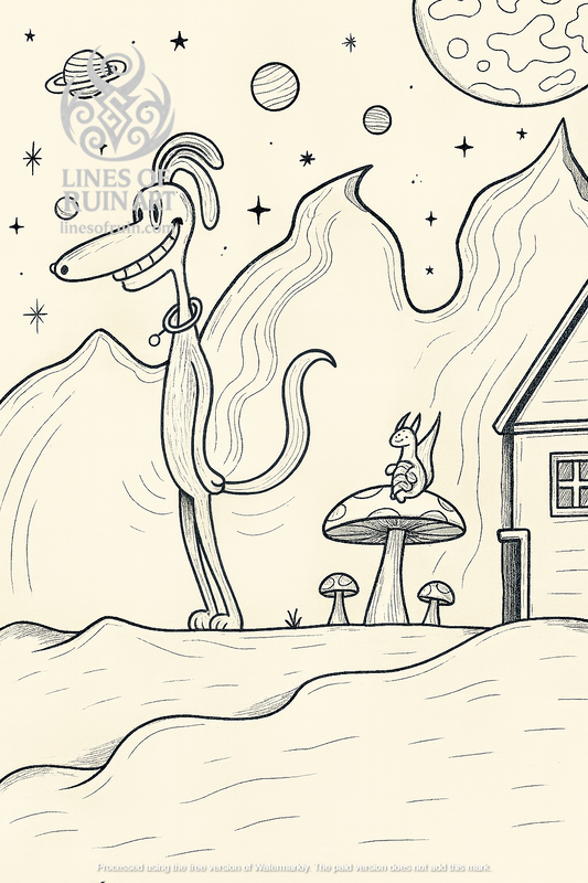 "Space Dogg" Art Print