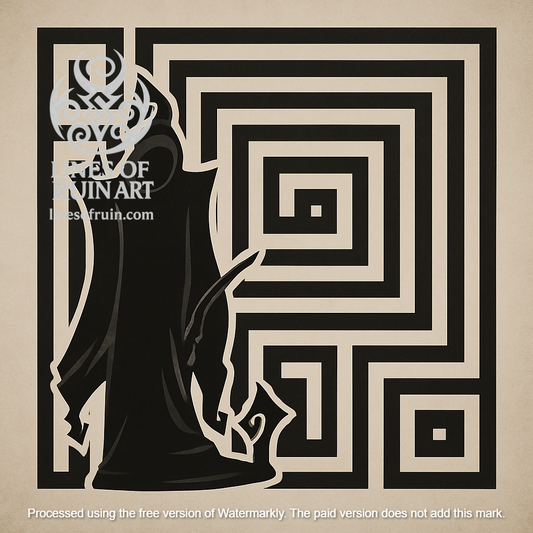 "Death's Maze" Art Print