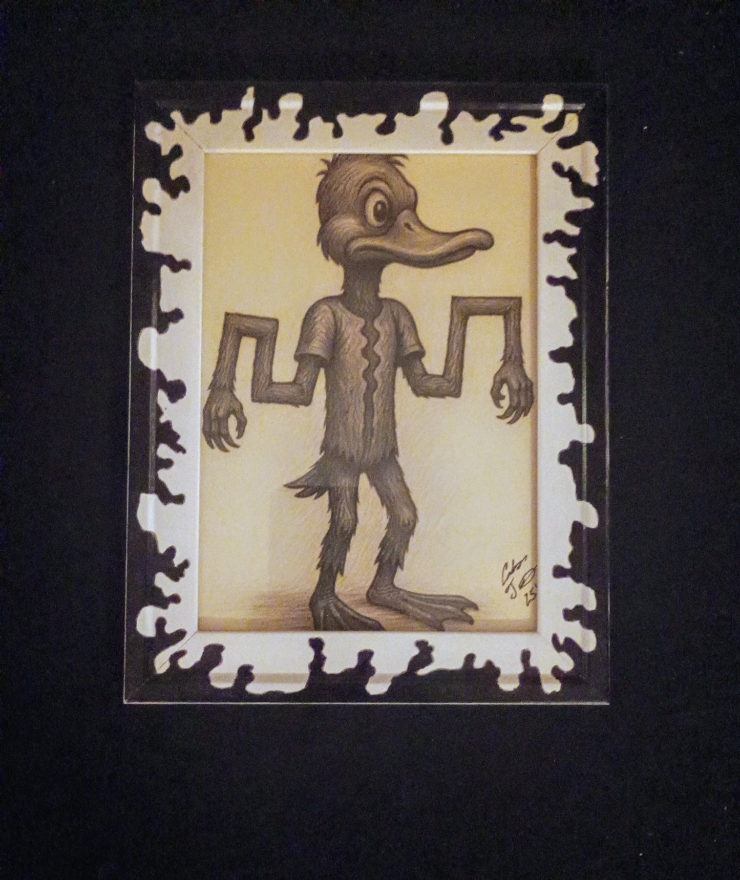 "The Entity That Learned A Smile" 5x7 Framed Art Print