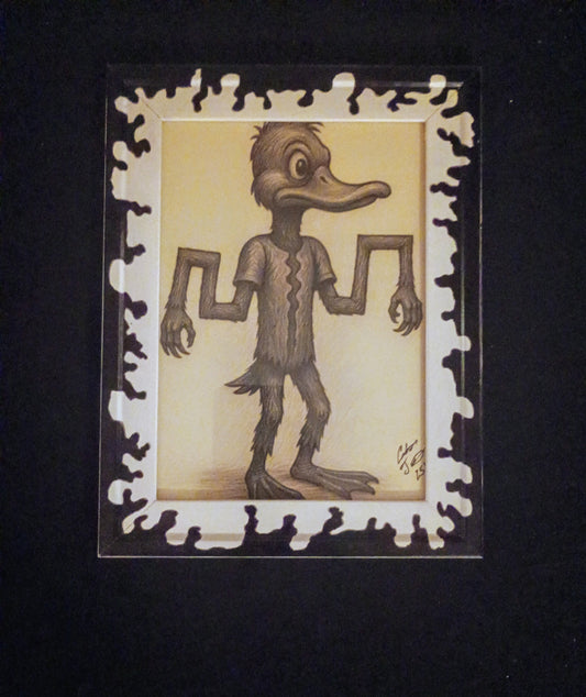 "The Entity That Learned A Smile" 5x7 Framed Art Print