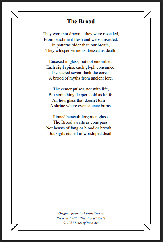 "The Brood" 5x7 Framed Art Print