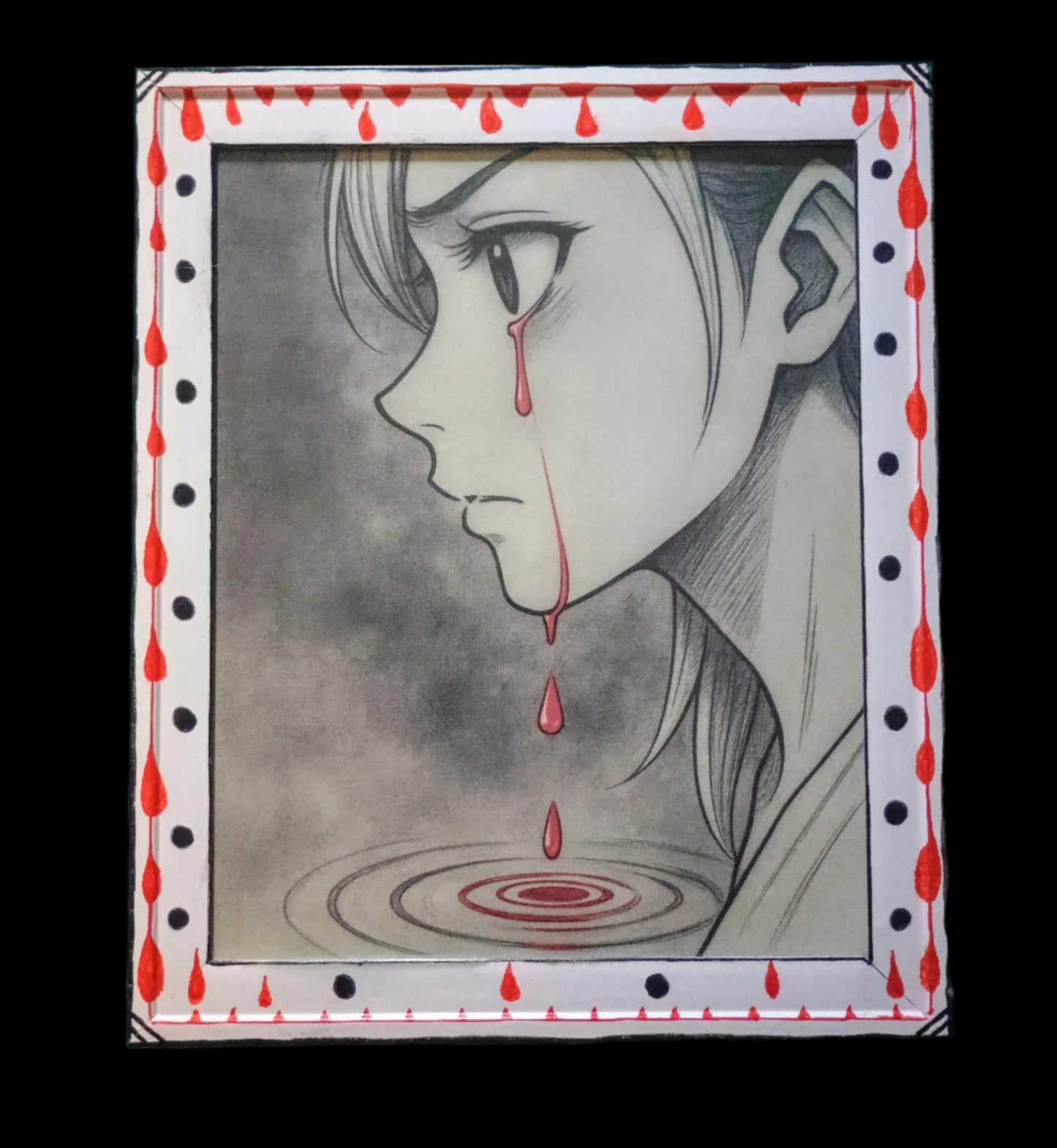 "Where The Pain Falls" 8x10 Framed Art Print