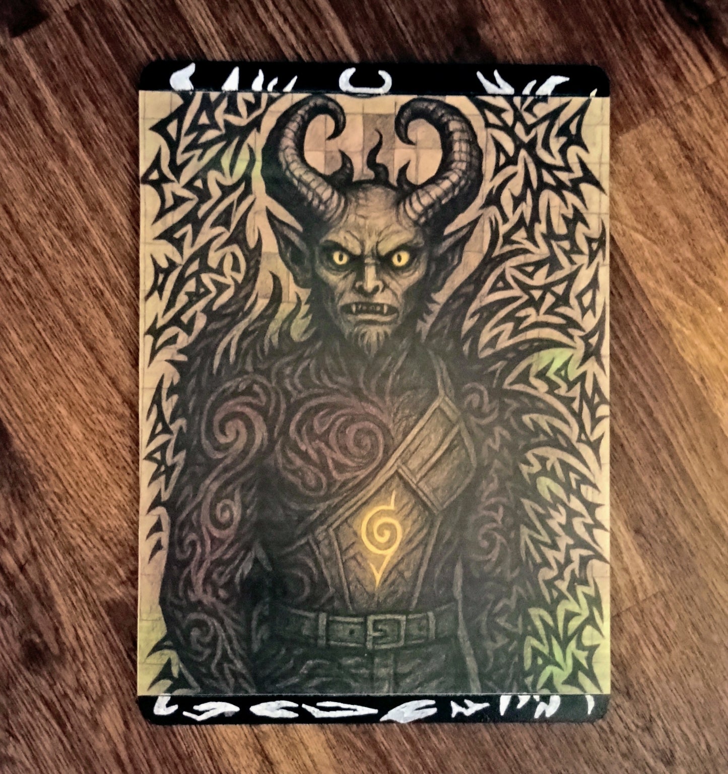 "The Spiral Burns" 8x11 Wooden Art & Poetry Plaque